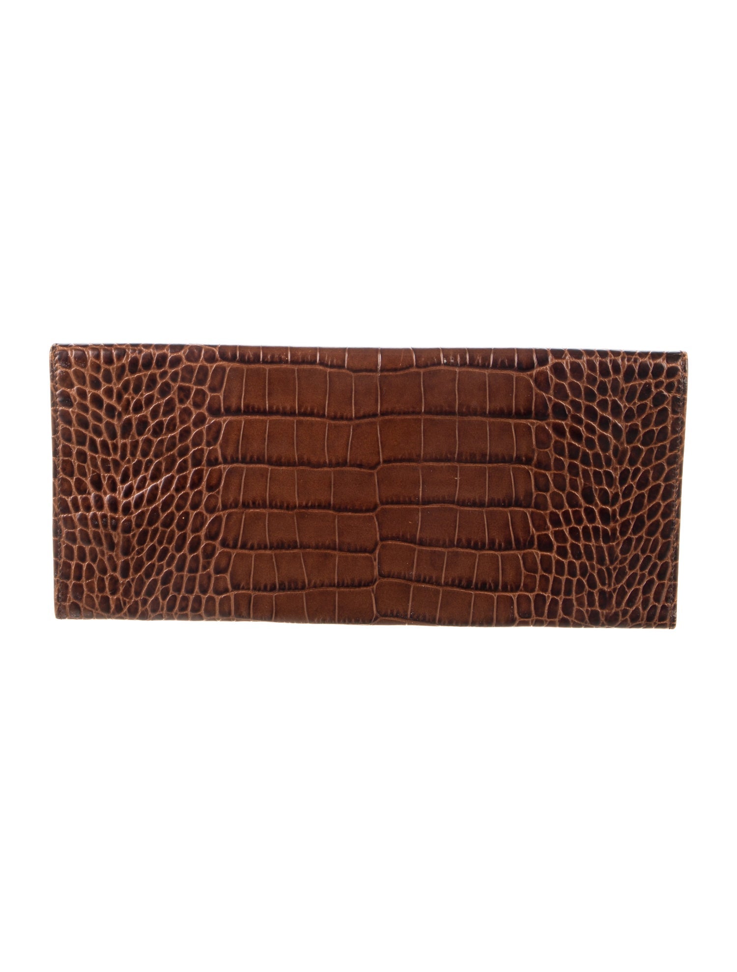 Smythson Embossed Leather Make-up Brush Case