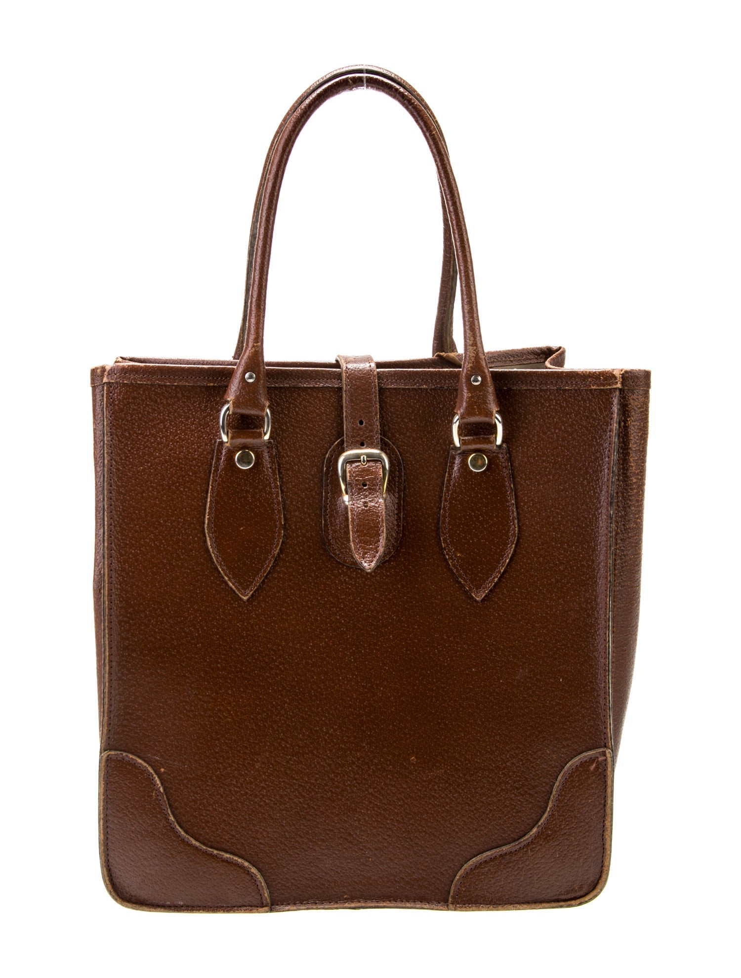 Smythson Leather Top Handle Bag