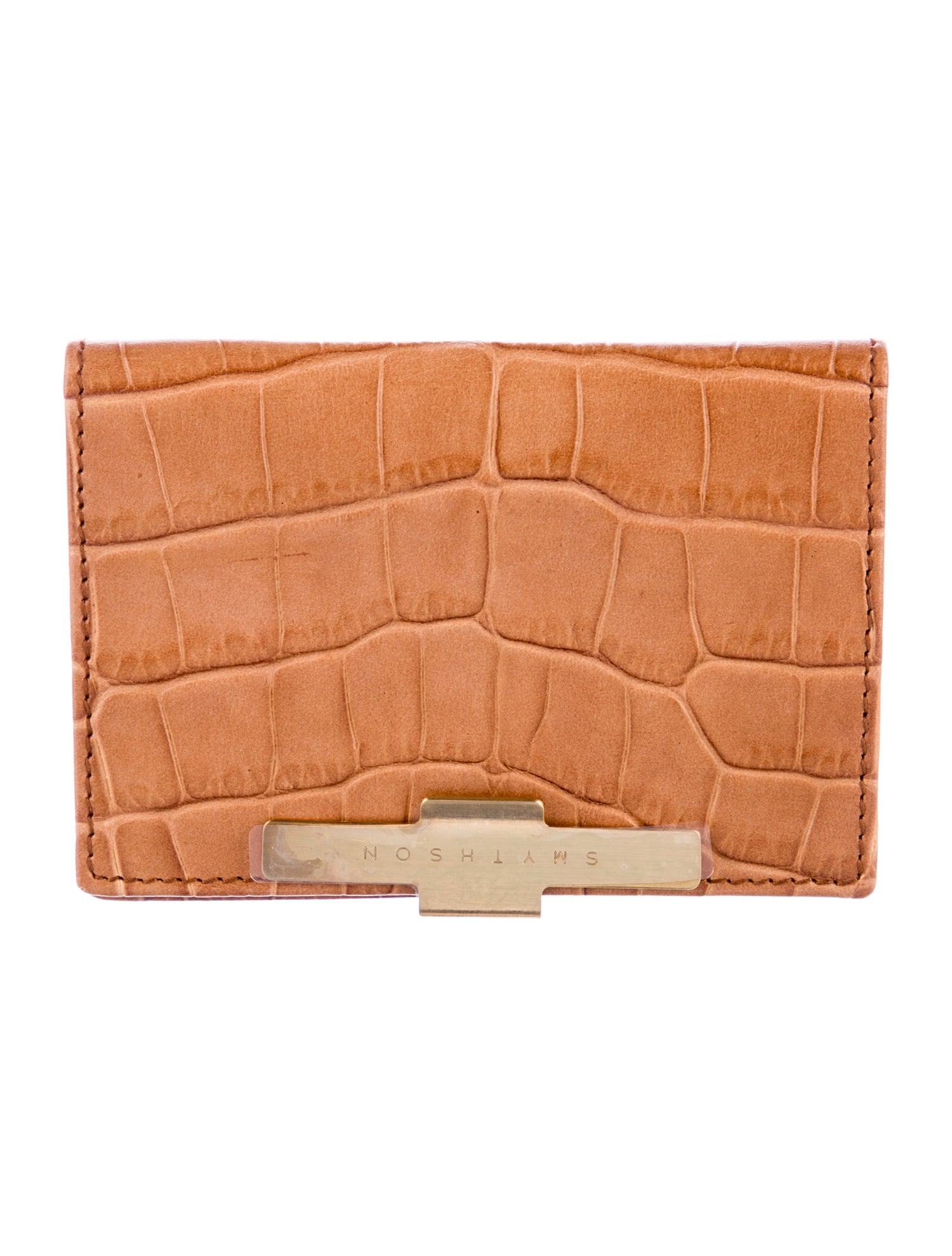 Smythson Crocodile Card Holder