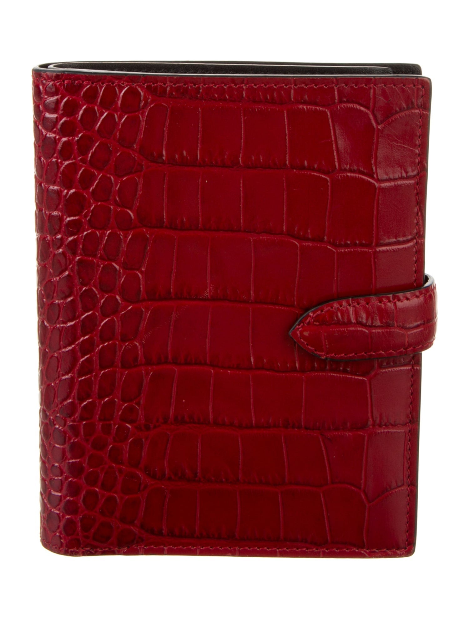 Smythson Embossed Leather Bifold Wallet