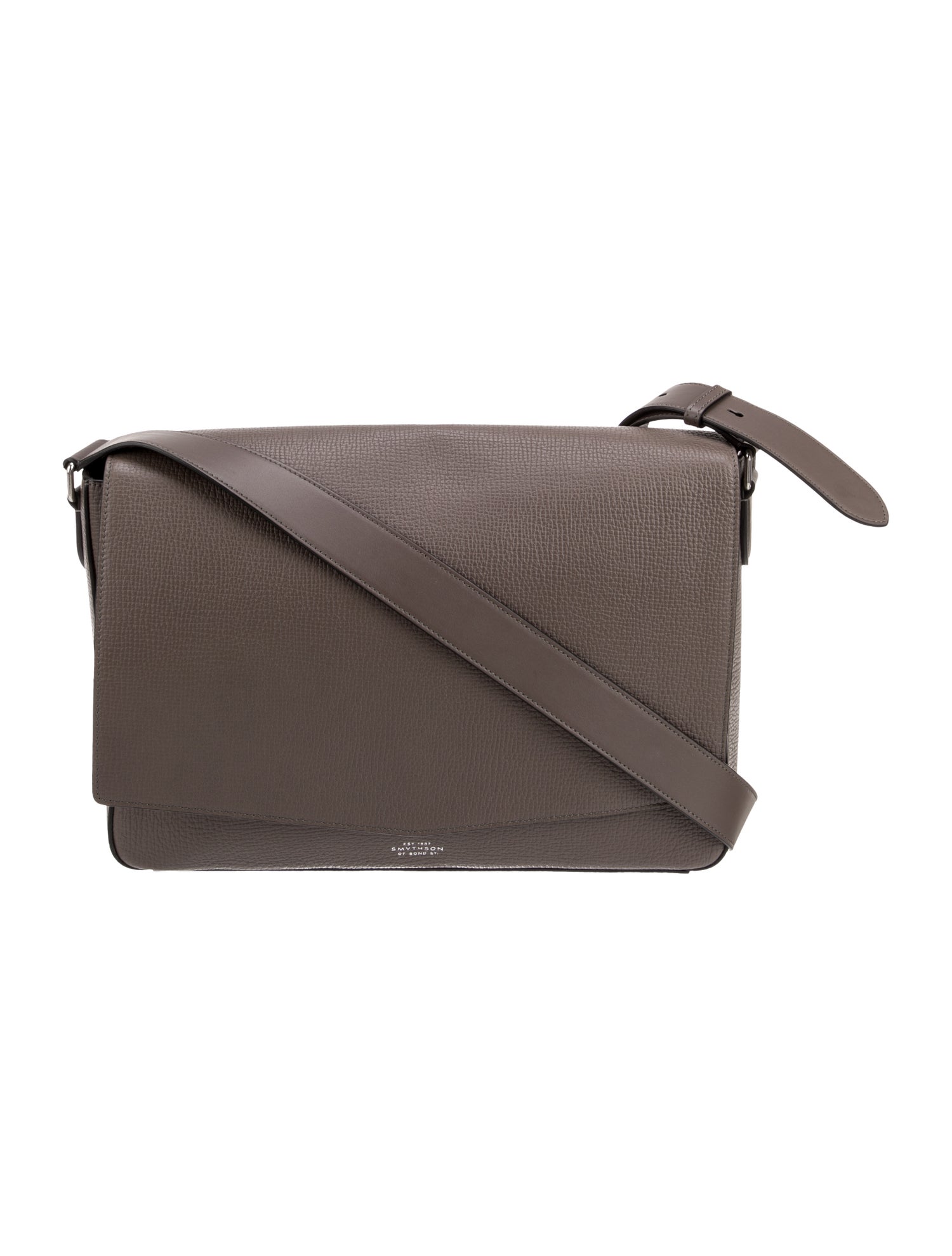 Smythson Leather Messenger Bag