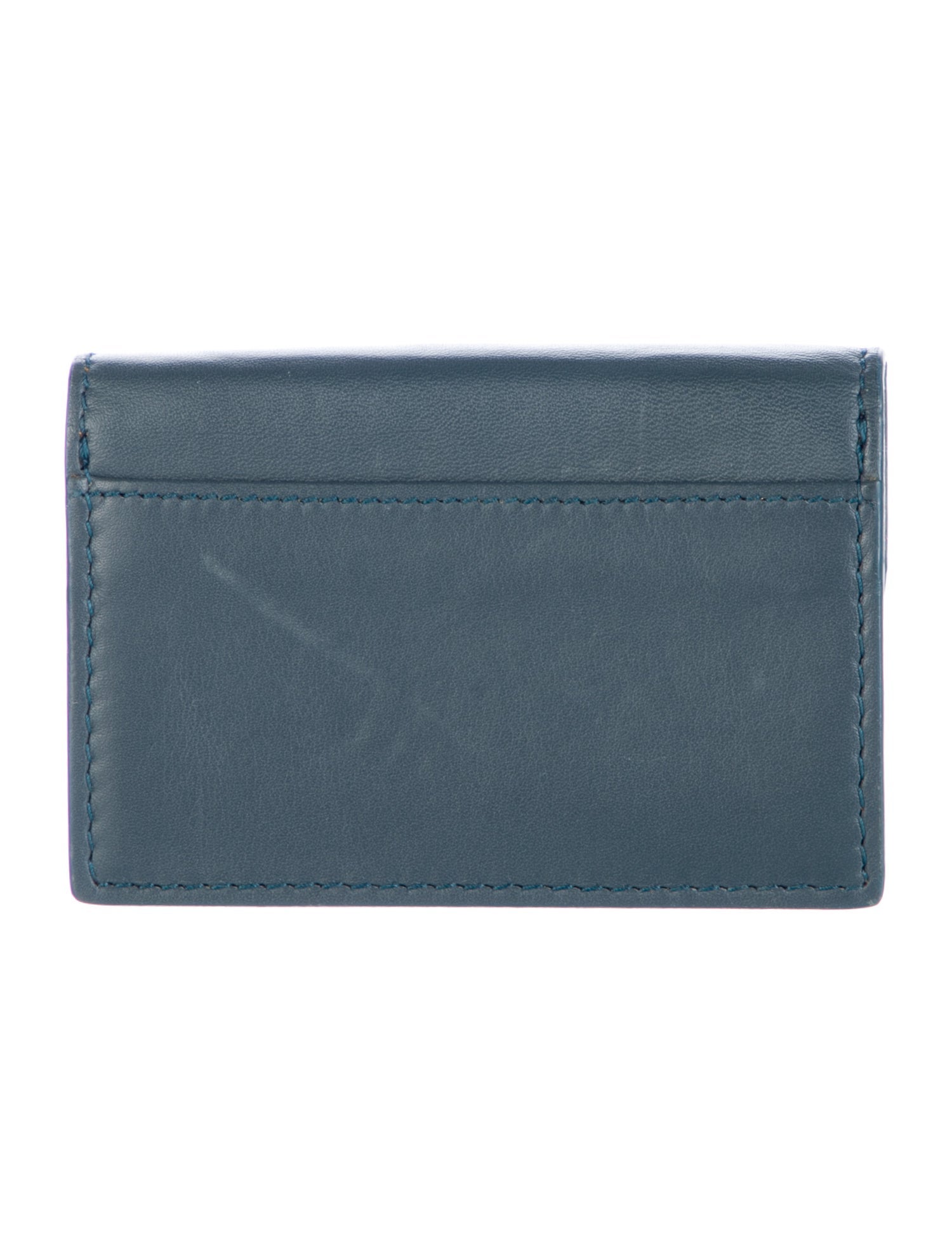 Smythson Leather Graphic Print Wallet