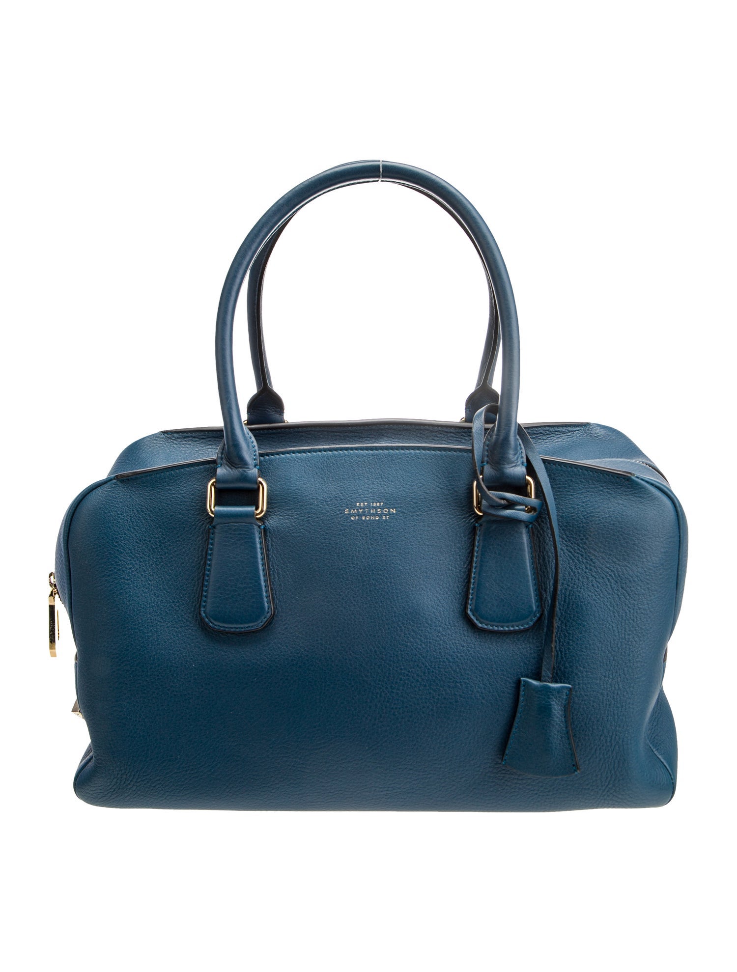 Smythson Leather Top Handle Bag