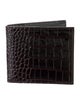 Smythson Alligator Bifold Wallet