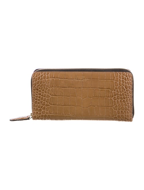 Smythson Snakeskin Animal Print Wallet