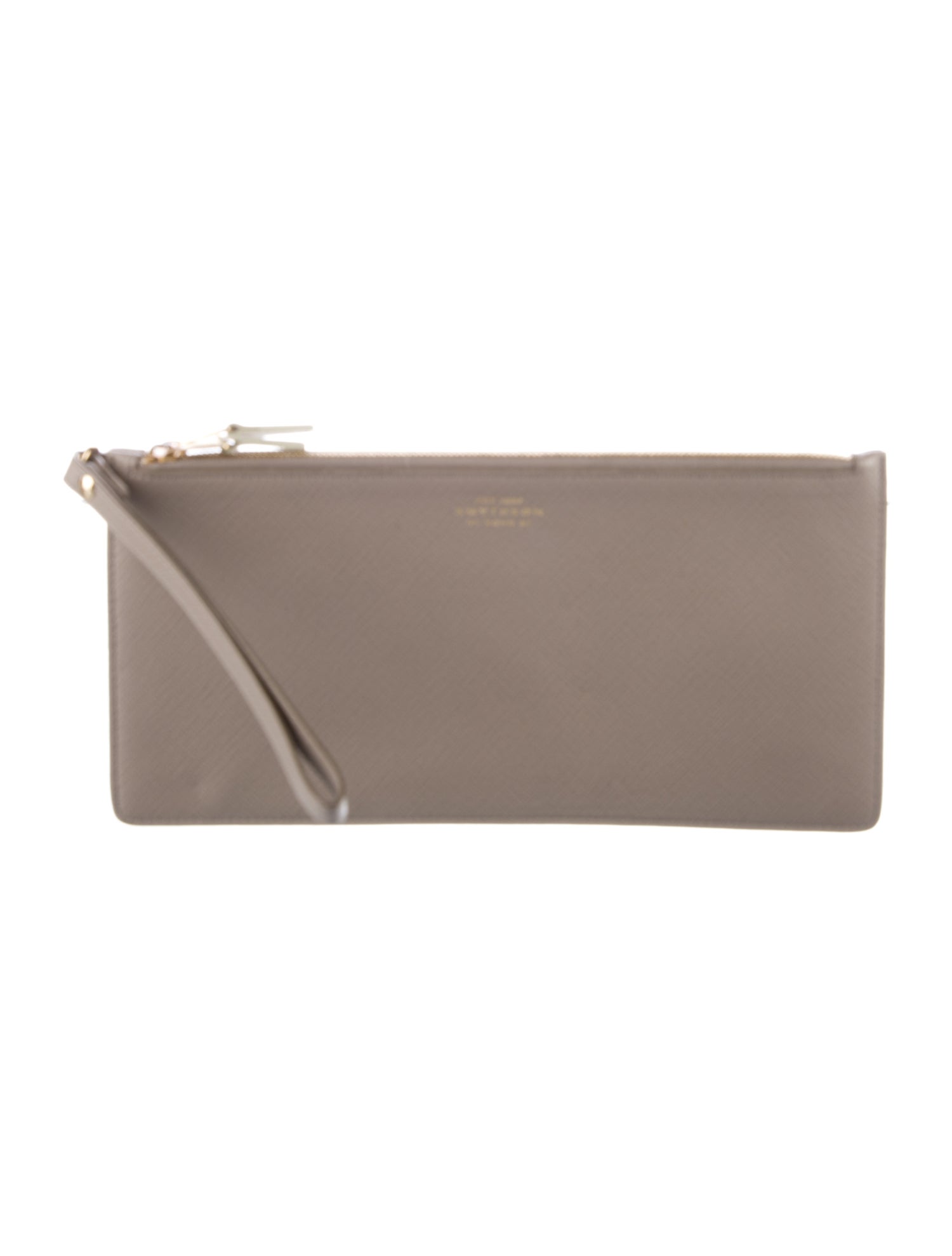 Smythson Leather Wristlet