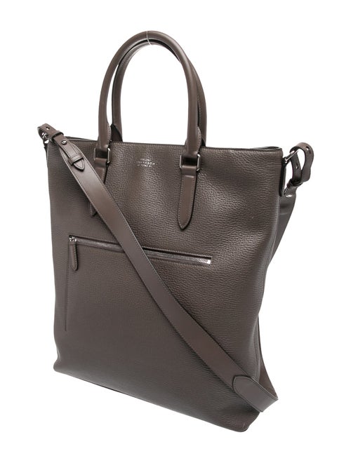 Smythson Leather Messenger Bag