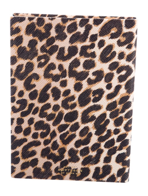 Smythson Cheetah Print Lined Notebook