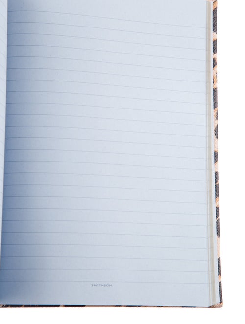 Smythson Cheetah Print Lined Notebook
