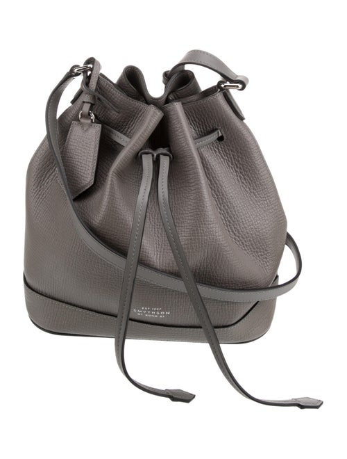 Smythson Leather Bucket Bag