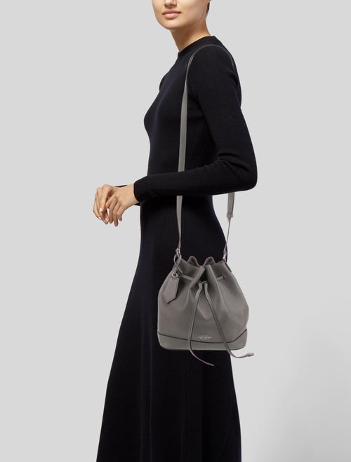 Smythson Leather Bucket Bag