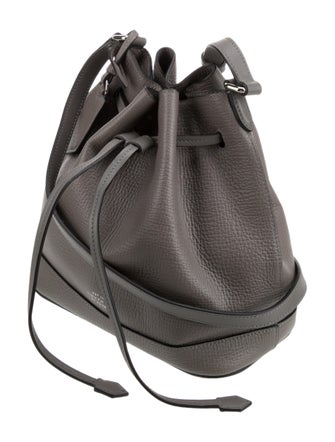 Smythson Leather Bucket Bag