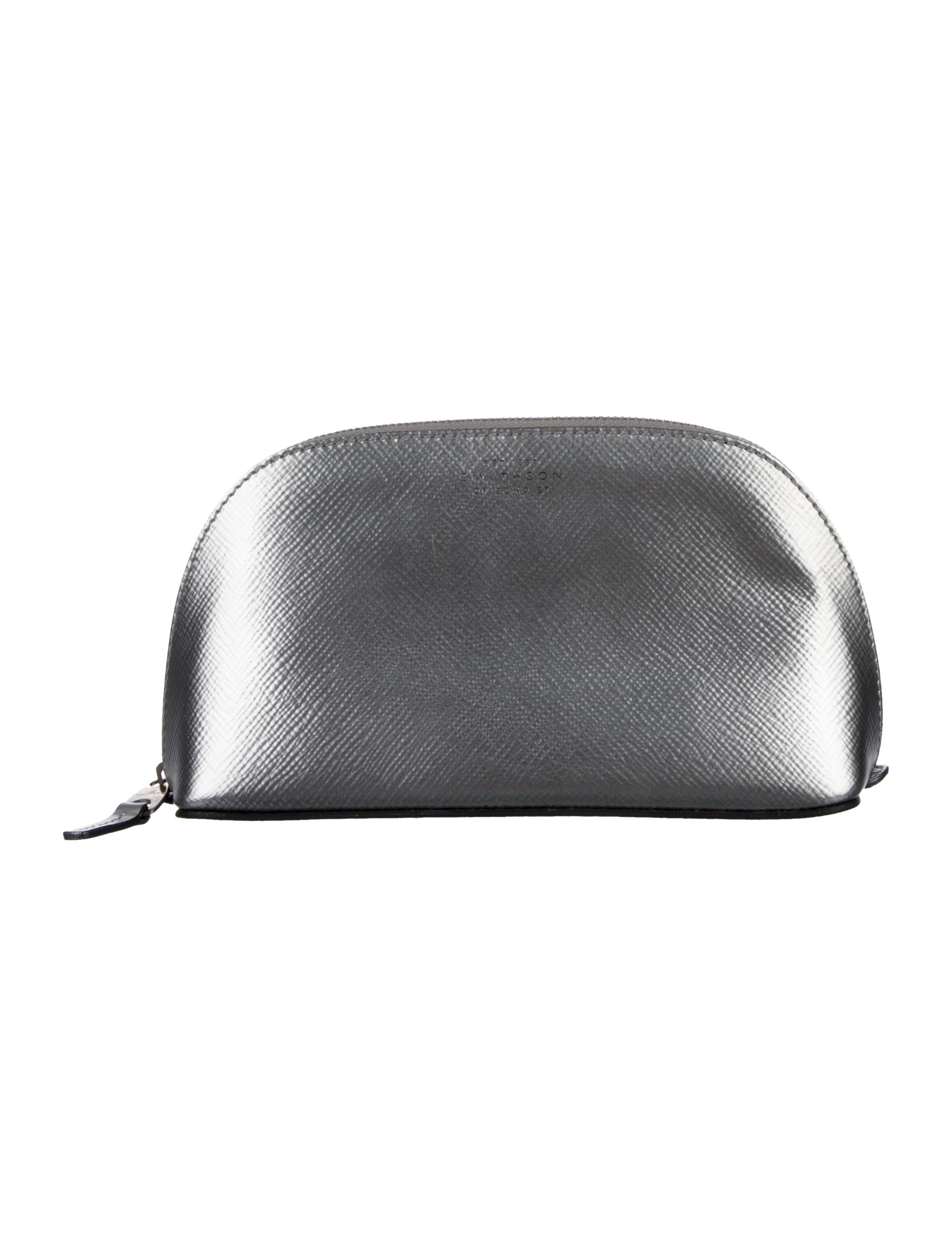 Smythson leather cosmetic bag