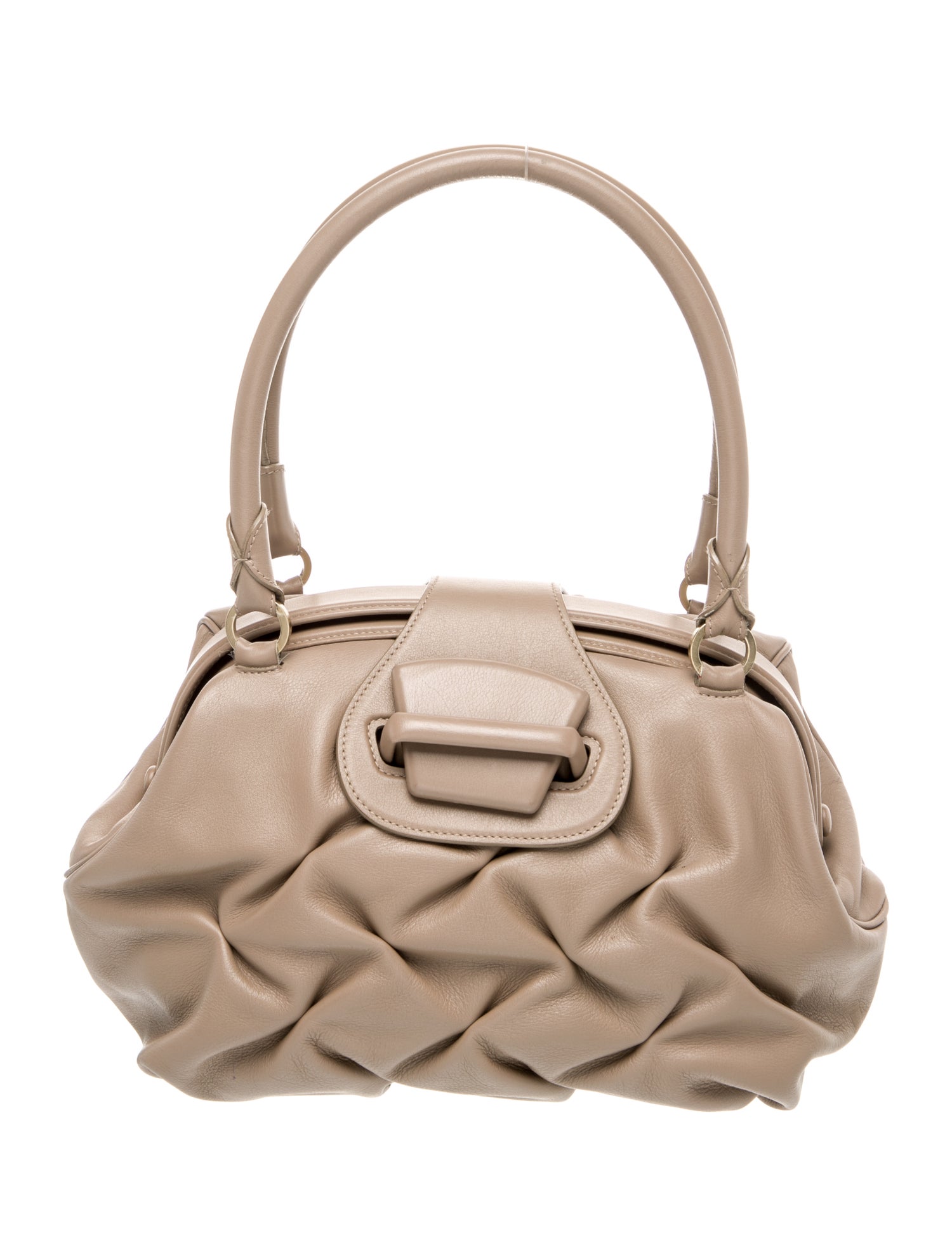 Smythson Leather Top Handle Bag