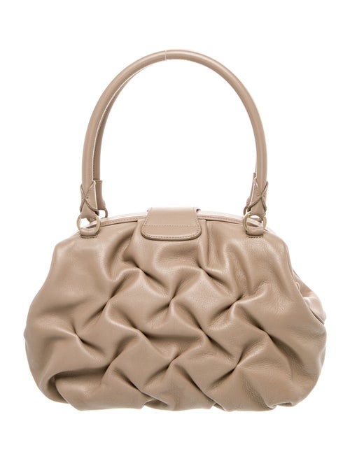 Smythson Leather Top Handle Bag