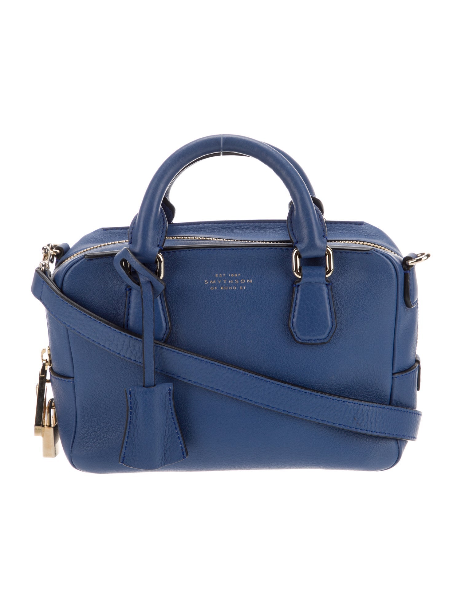 Smythson Leather Top Handle Bag