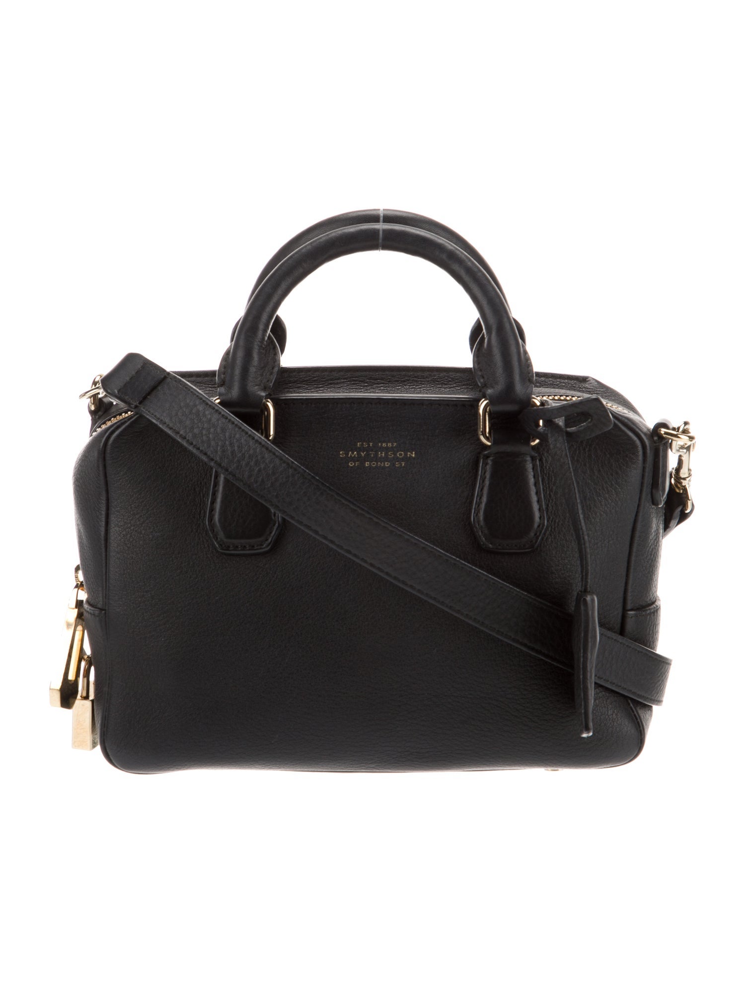 Smythson Leather Top Handle Bag