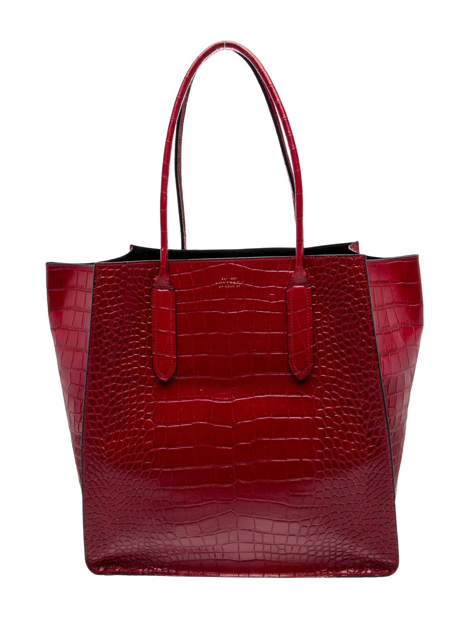 Smythson Embossed Leather Tote
