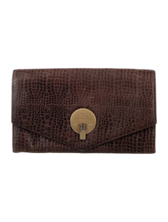 Smythson Embossed Leather Wallet