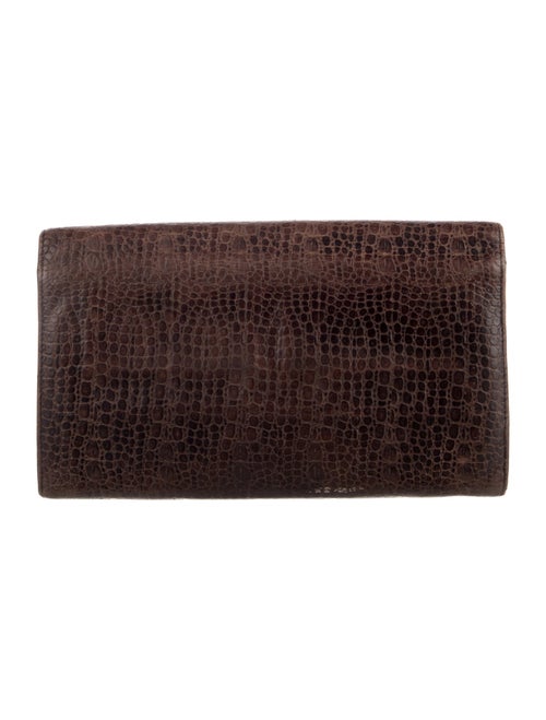 Smythson Embossed Leather Wallet