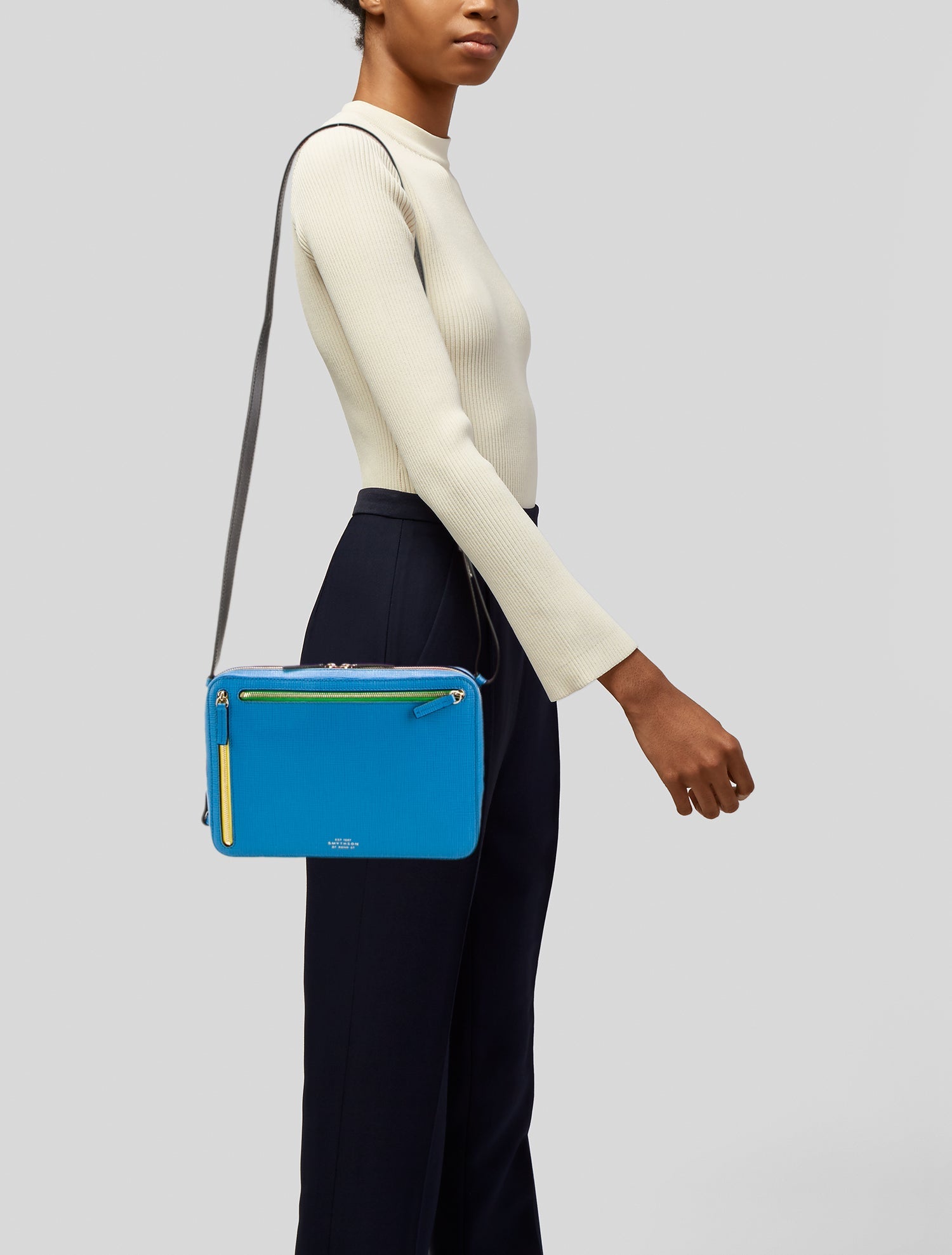 Smythson Leather Shoulder Bag