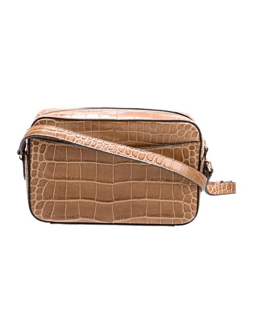Smythson Embossed Leather Crossbody Bag