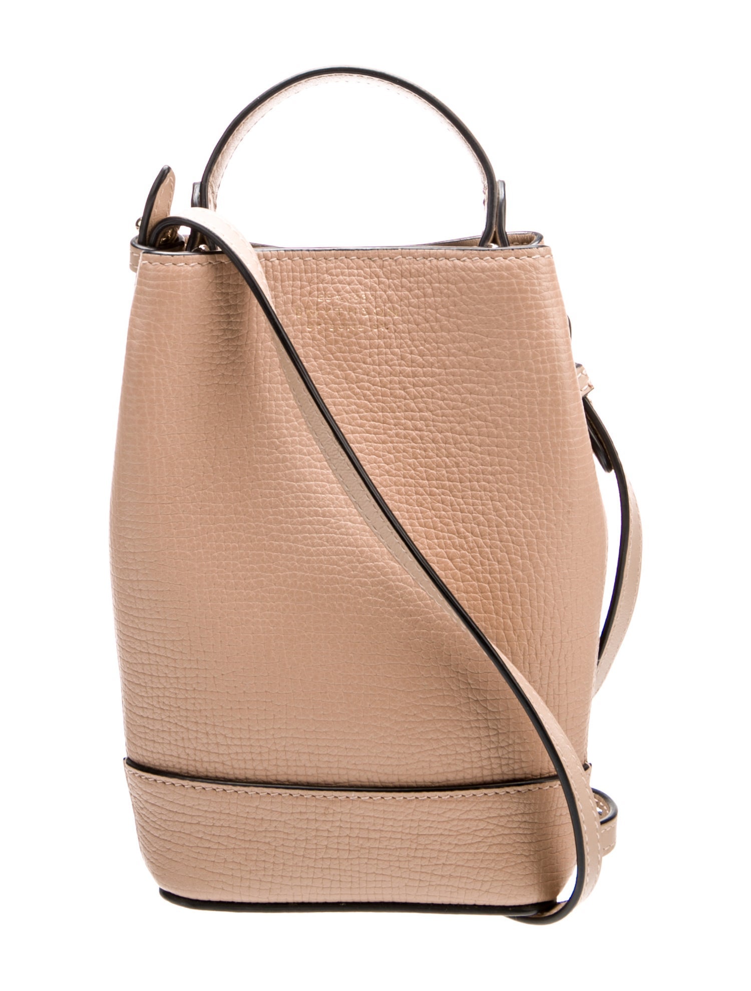 Smythson Leather Bucket Bag