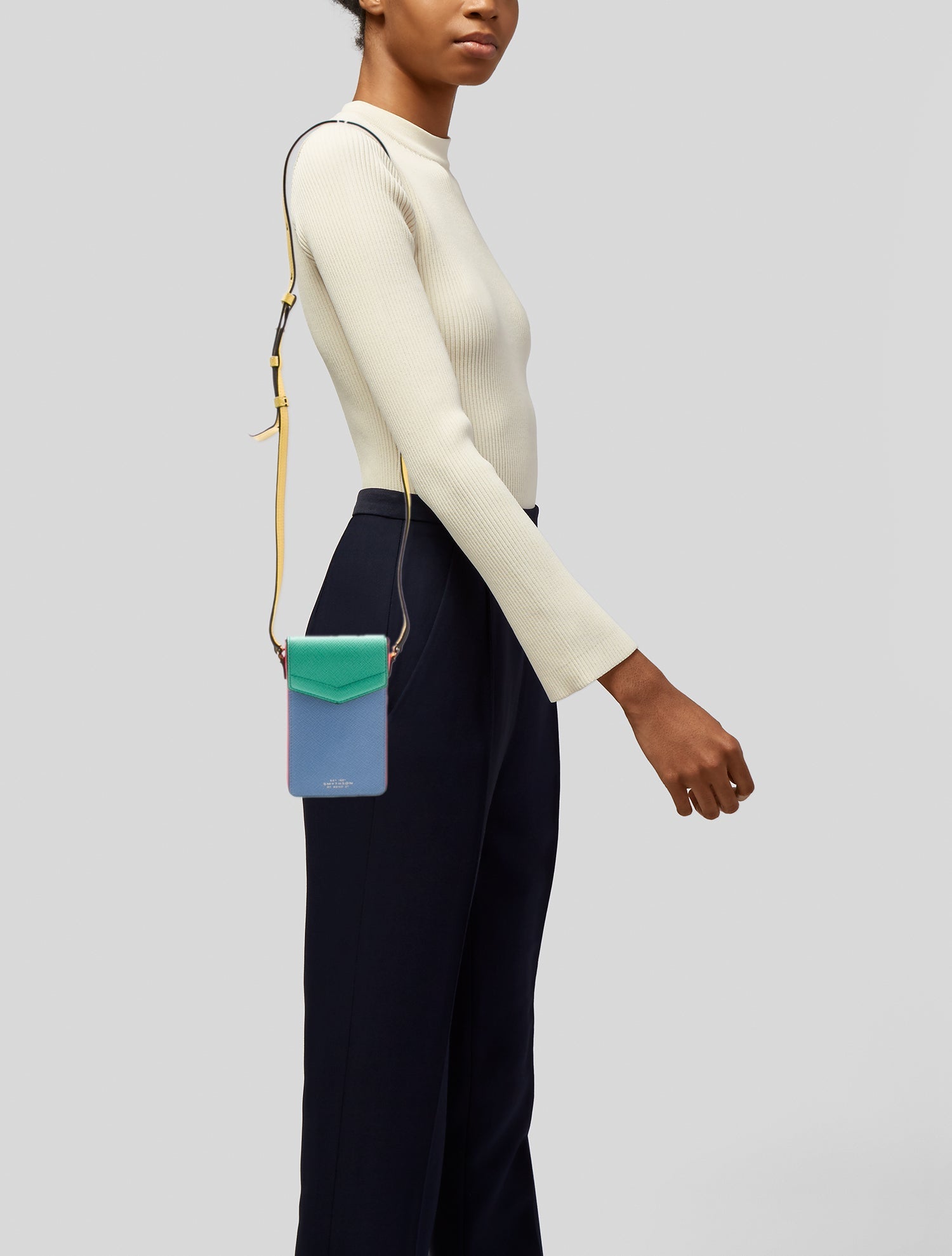 Smythson Leather Crossbody Bag