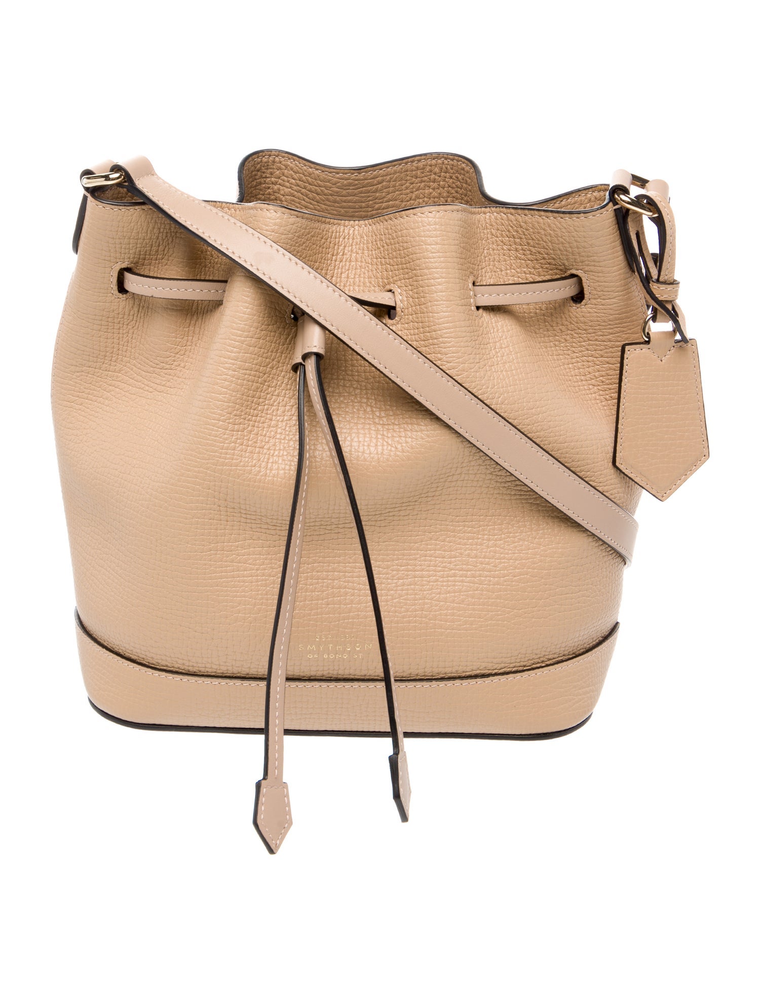 Smythson Leather Bucket Bag