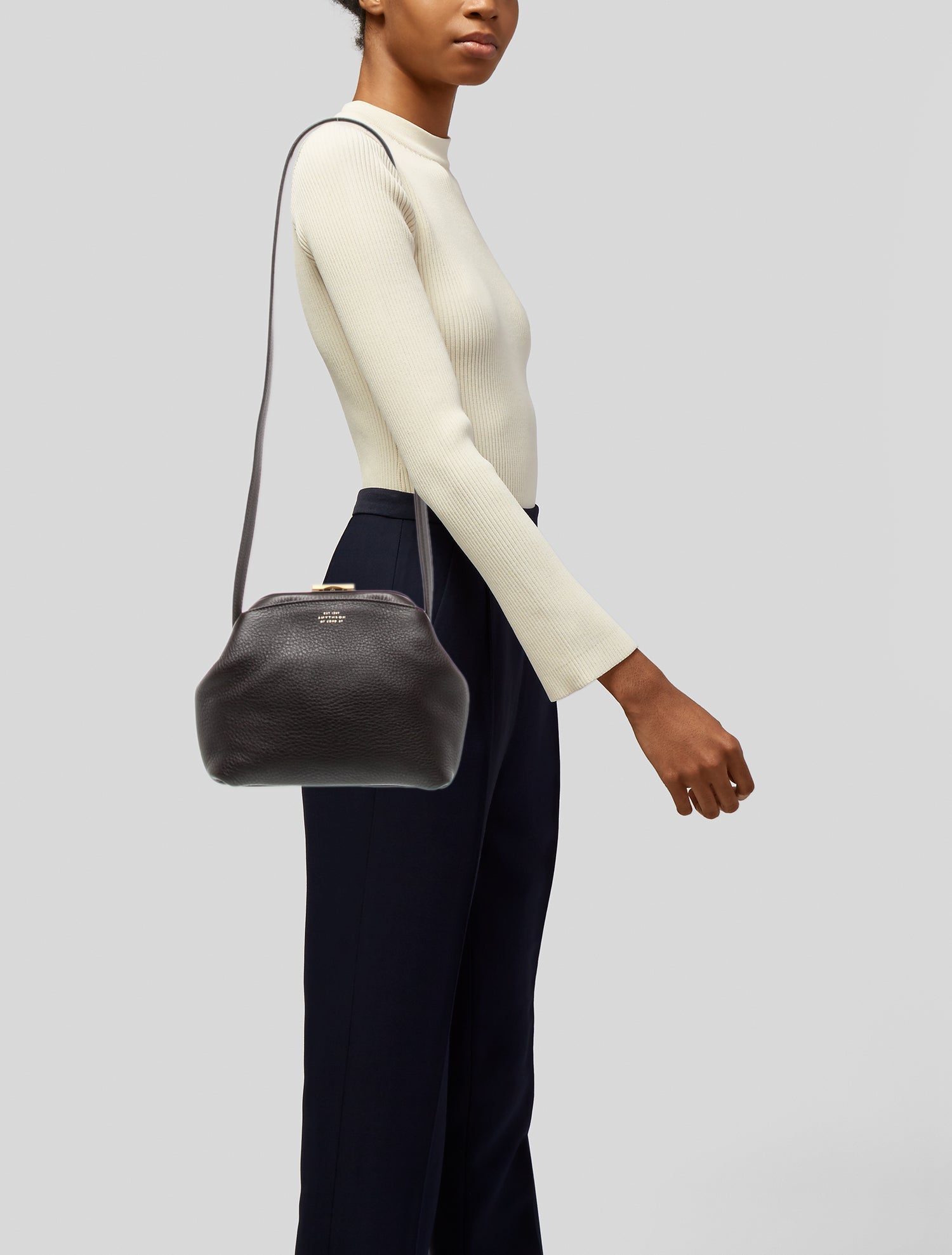 Smythson Leather Shoulder Bag