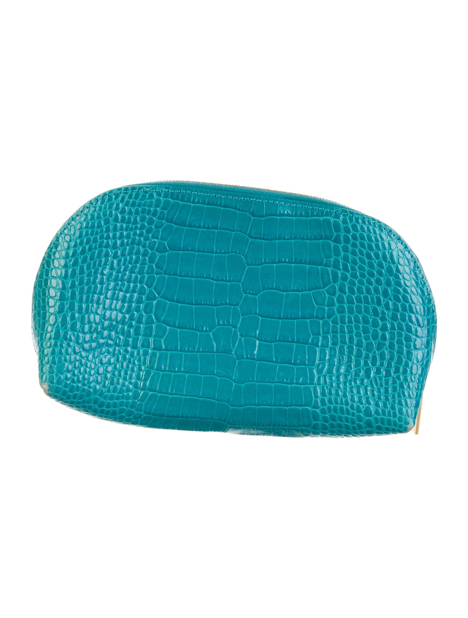 Smythson Leather Cosmetic Bag.