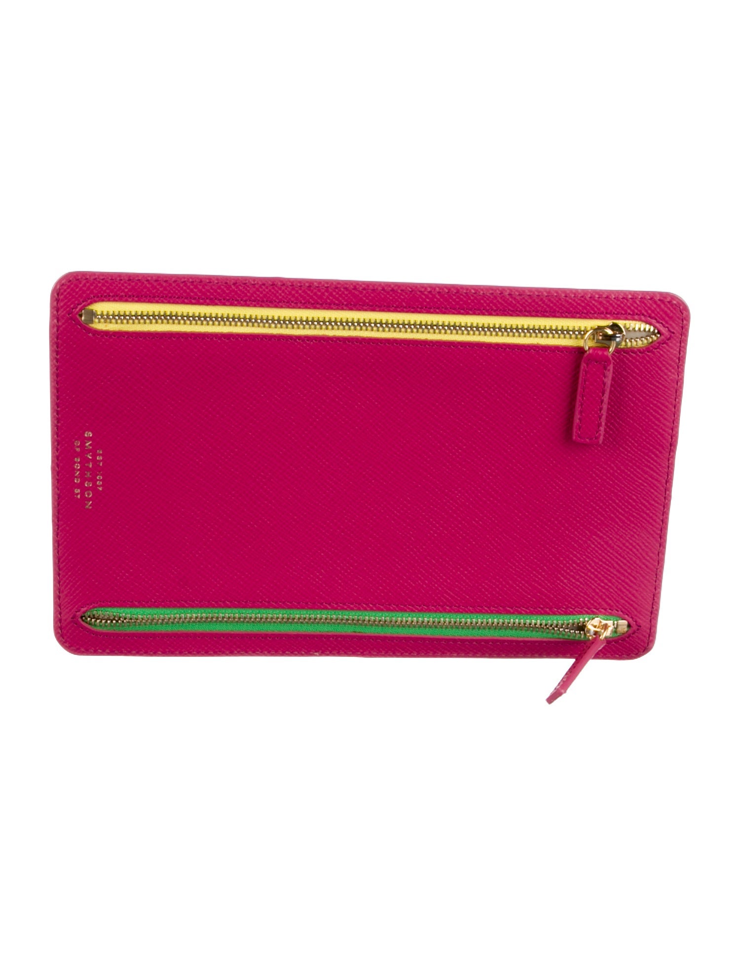 Smythson leather cosmetic bag