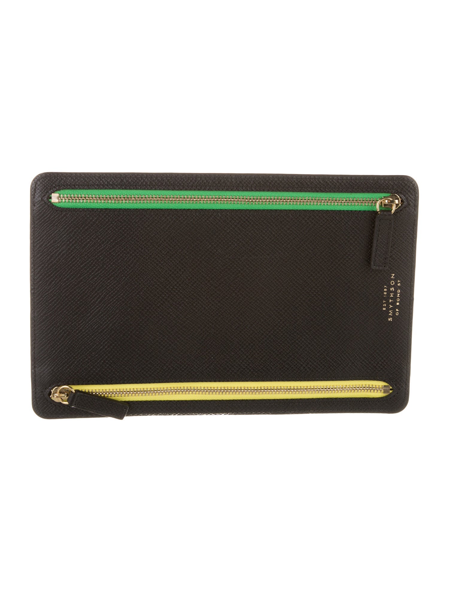 Smythson Leather Printed Pouch