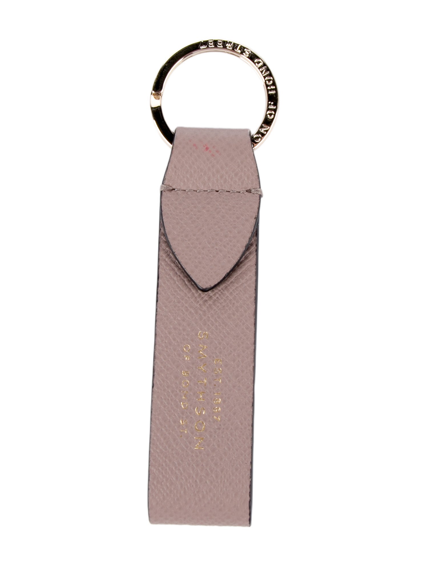 Smythson Leather Keychain Strap