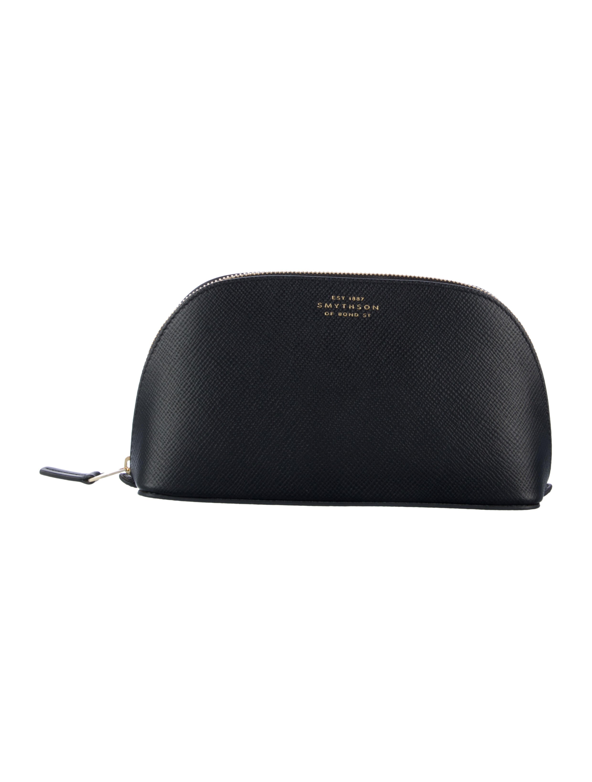 Smythson leather cosmetic bag