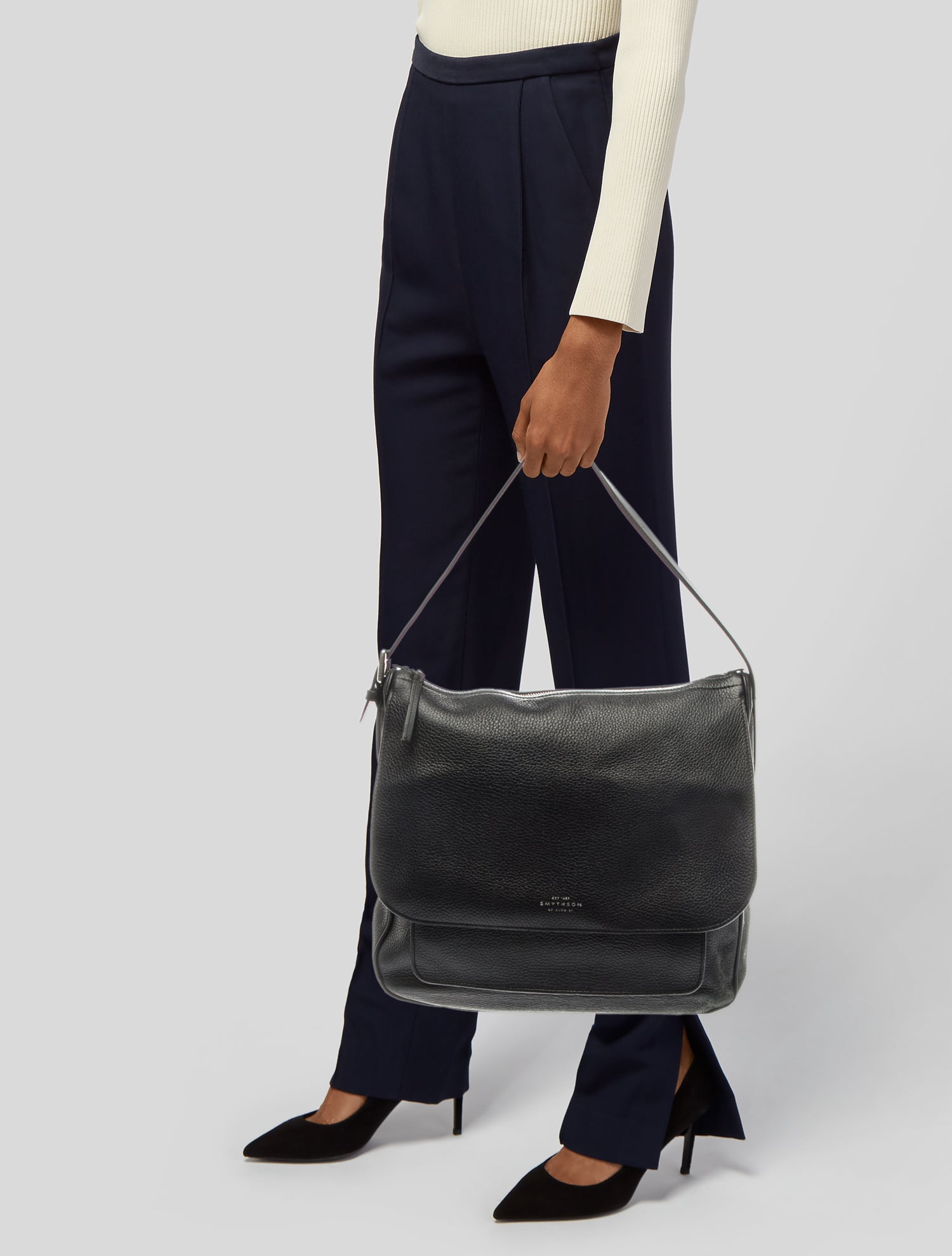Smythson Leather Shoulder Bag