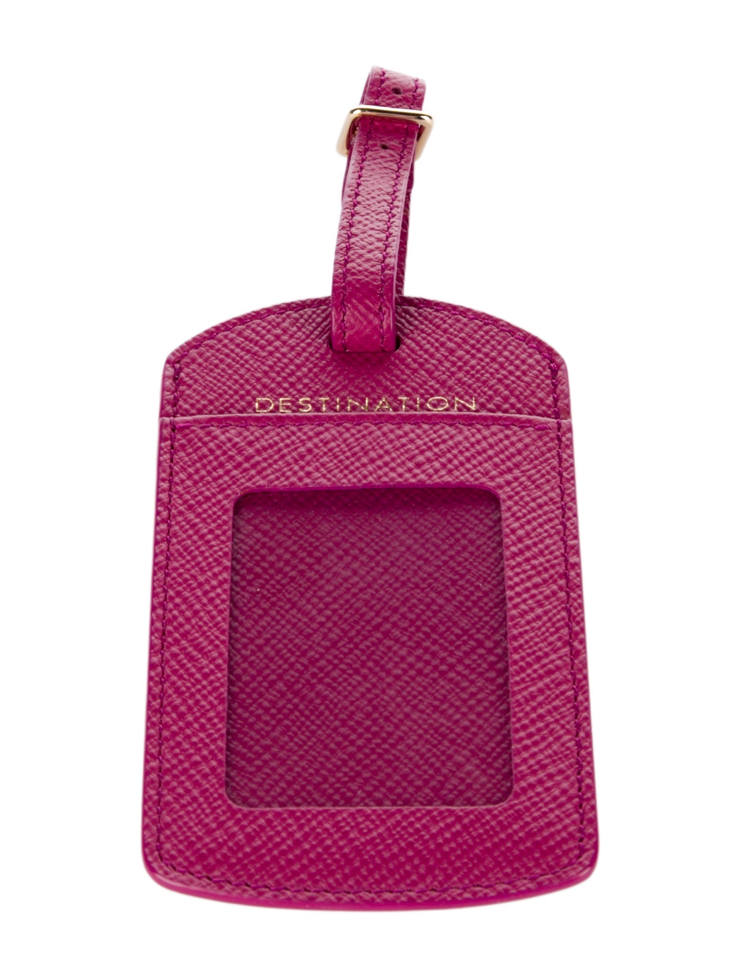 Smythson Women's Leather Luggage Tag