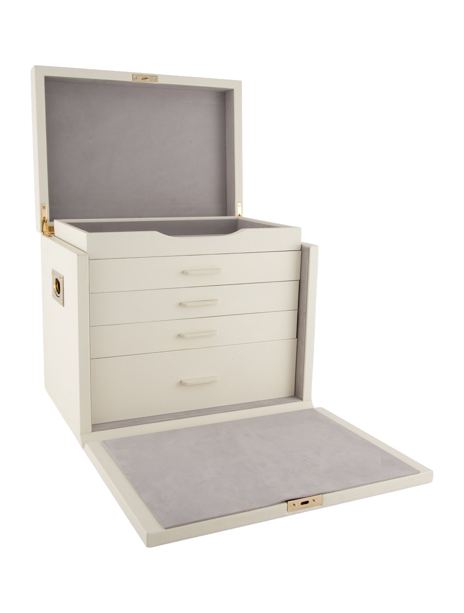 Smythson Leather Deluxe Jewelry Box