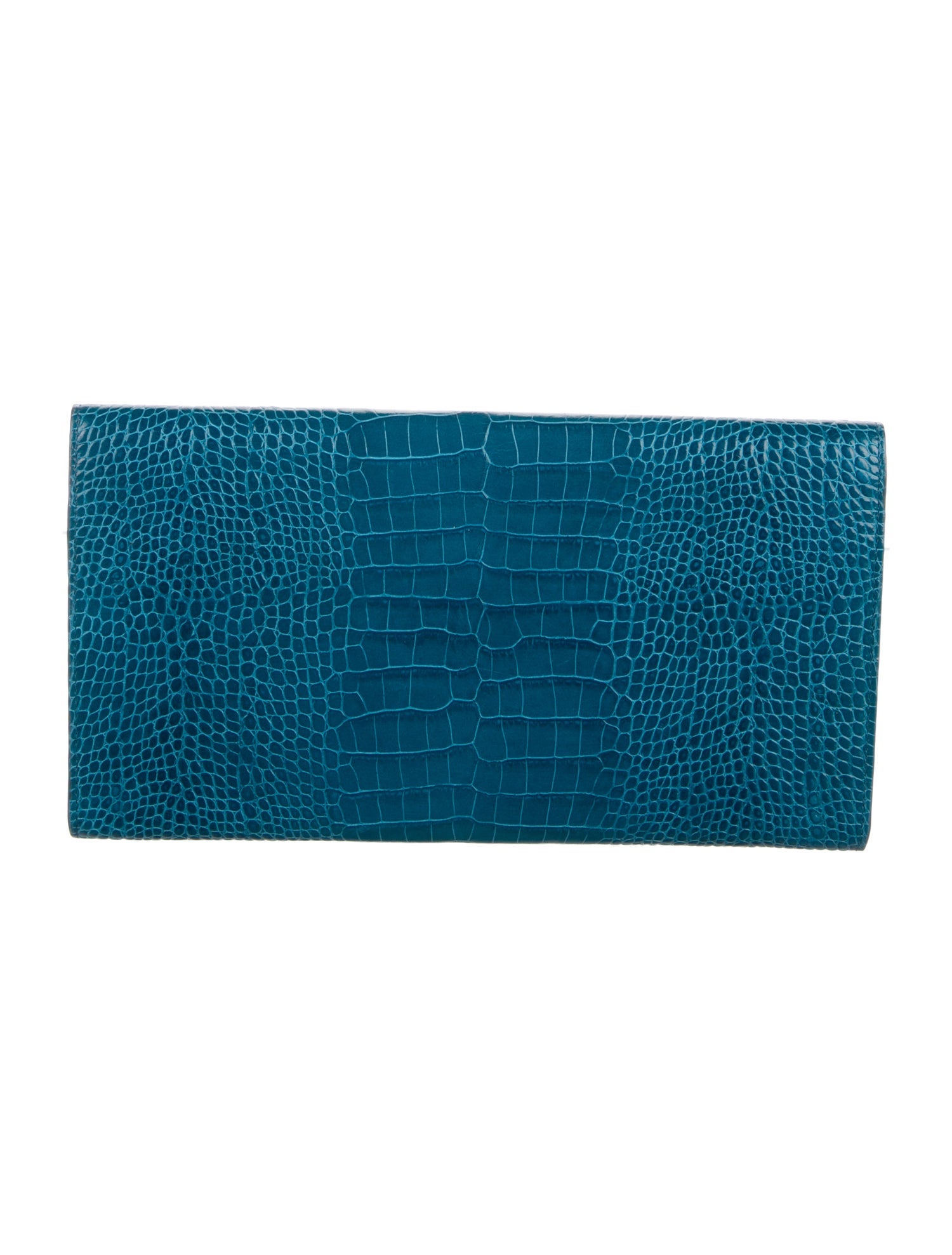 Smythson Embossed Leather Bifold Wallet