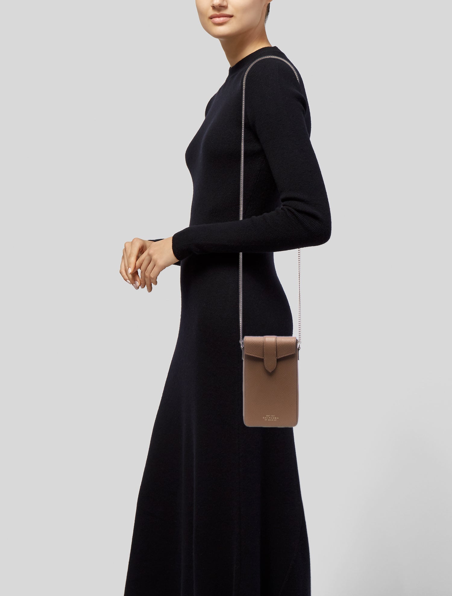 Smythson Leather Crossbody Bag