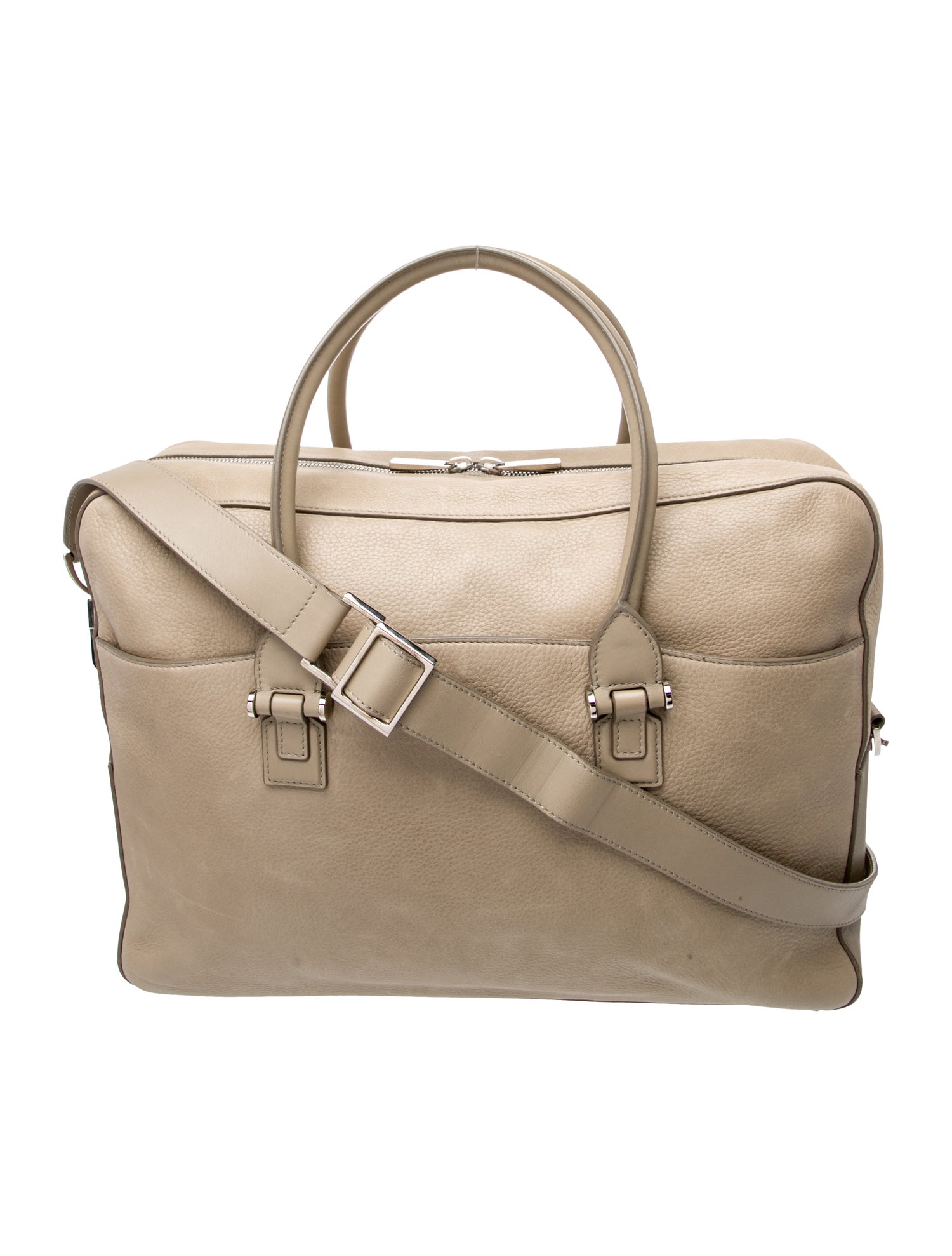 Smythson Leather Messenger Bag