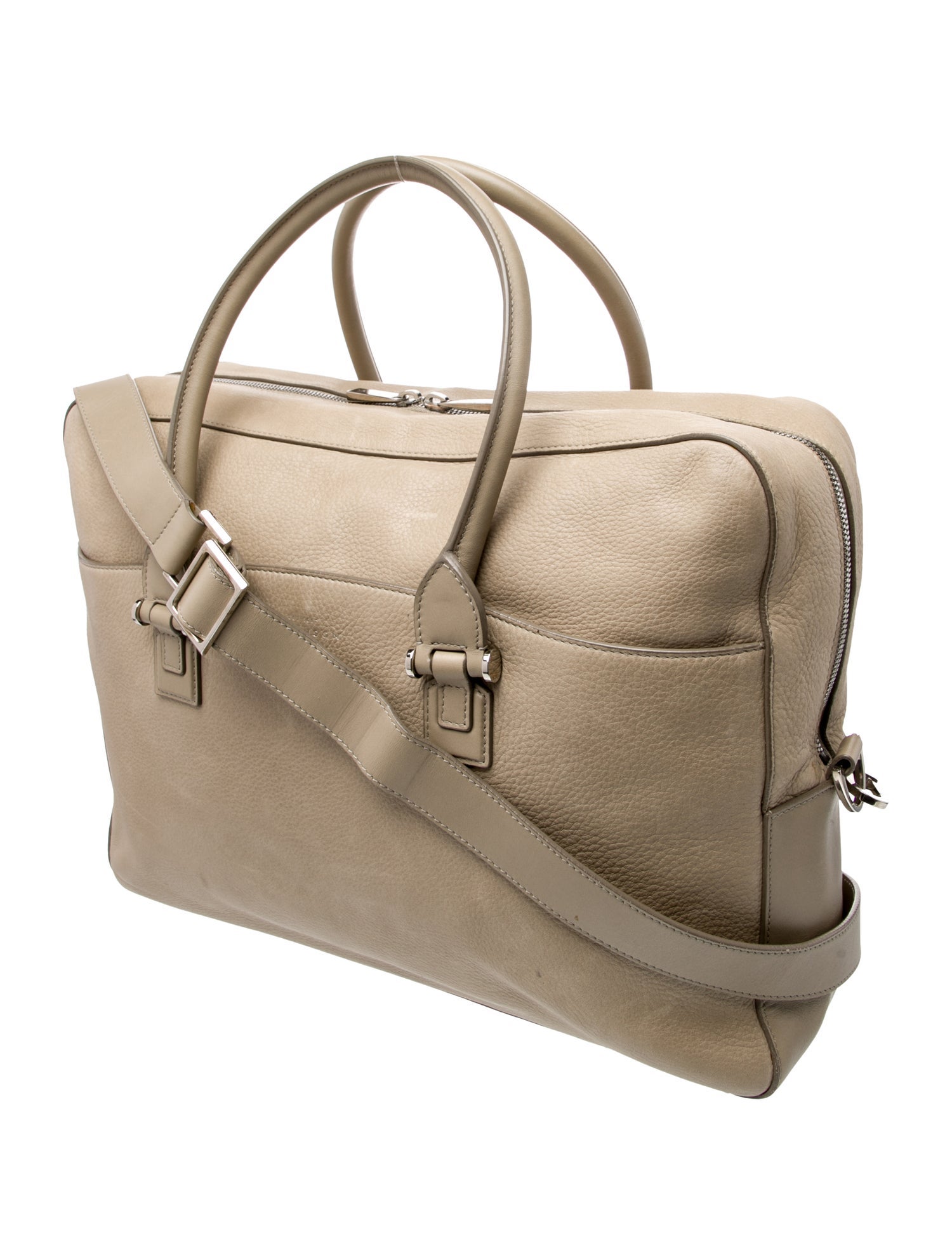 Smythson Leather Messenger Bag