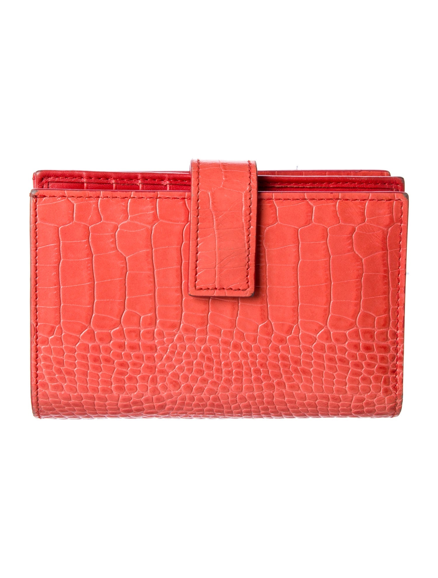 Smythson Embossed Leather Bifold Wallet