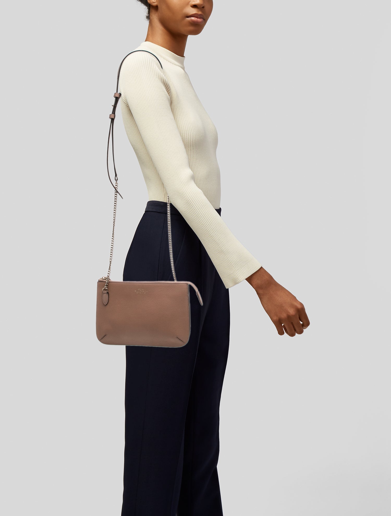 Smythson Leather Crossbody Bag