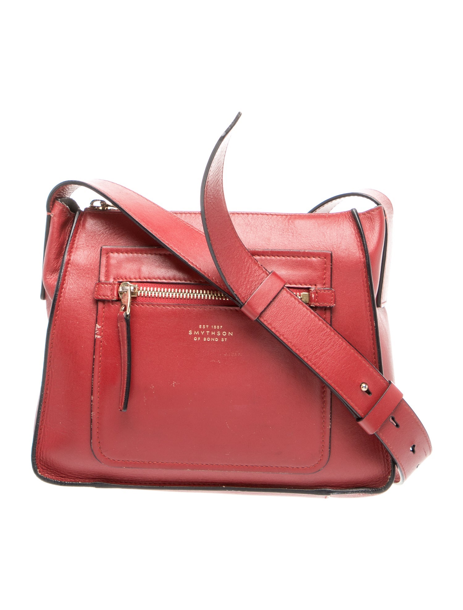 Smythson Leather Crossbody Bag