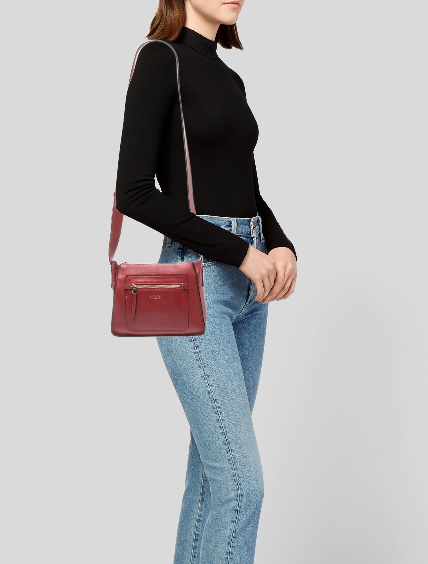Smythson Leather Crossbody Bag
