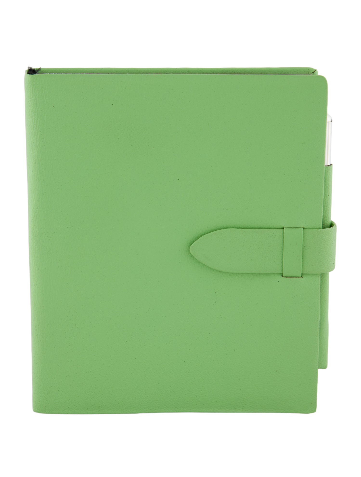 Smythson Leather Notebook and Pen