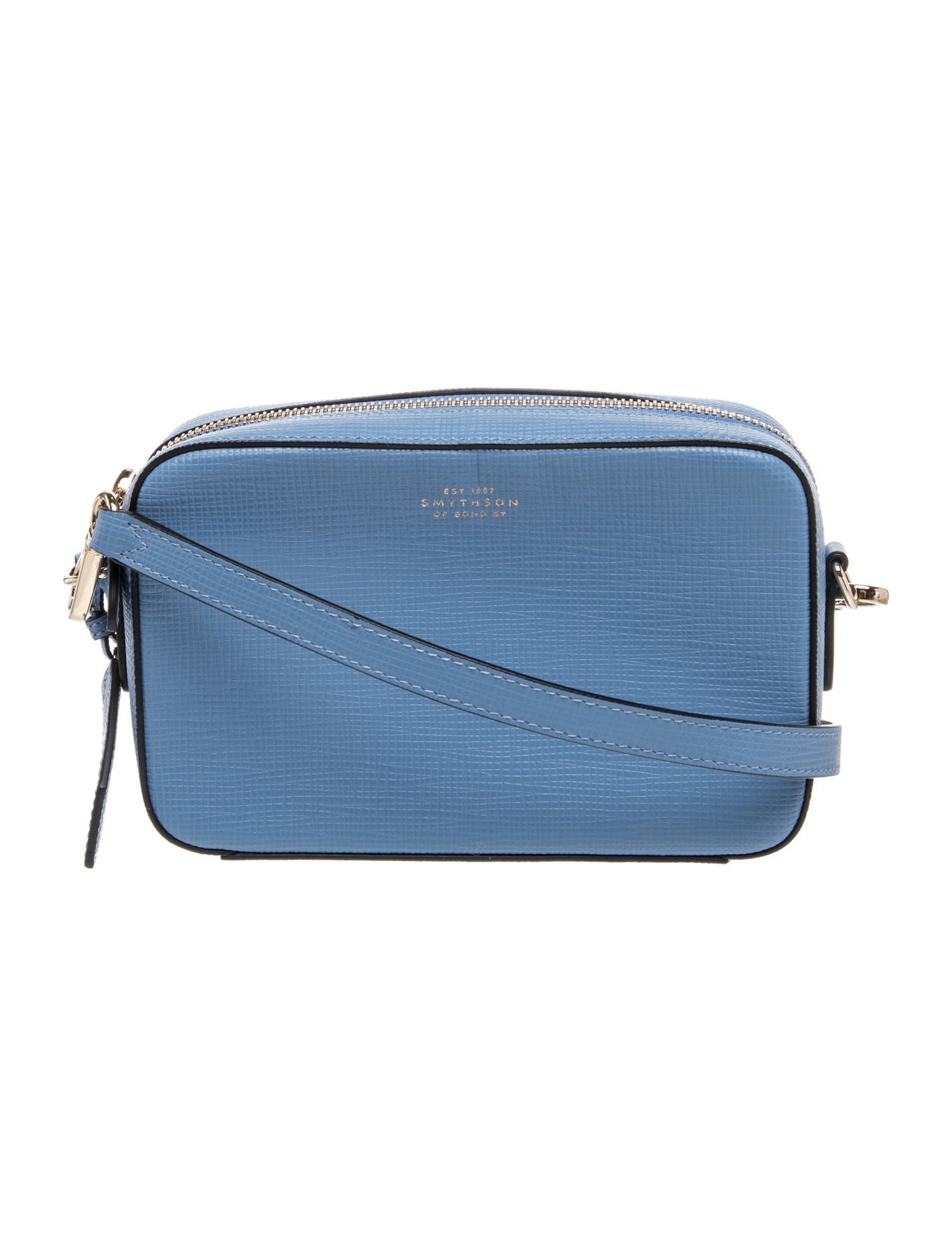 Smythson Saffiano Leather Shoulder Bag