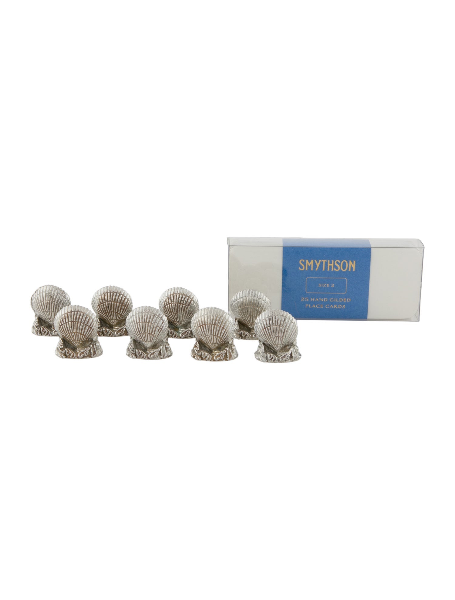 Smythson Set of 8 Shell Place Card Holders