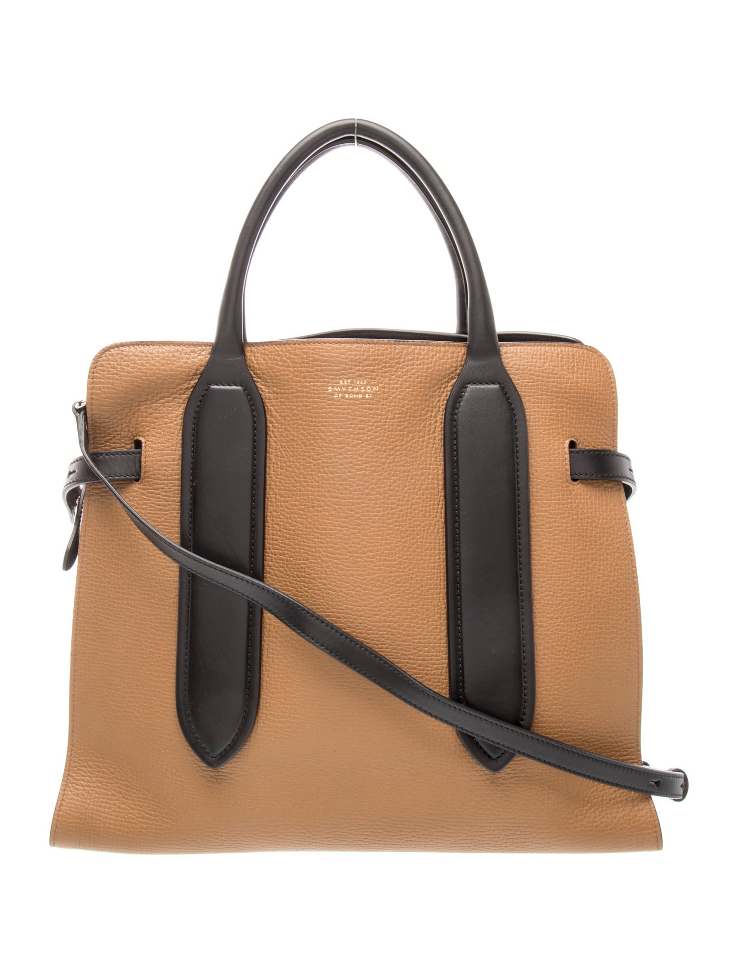 Smythson Leather Top Handle Bag